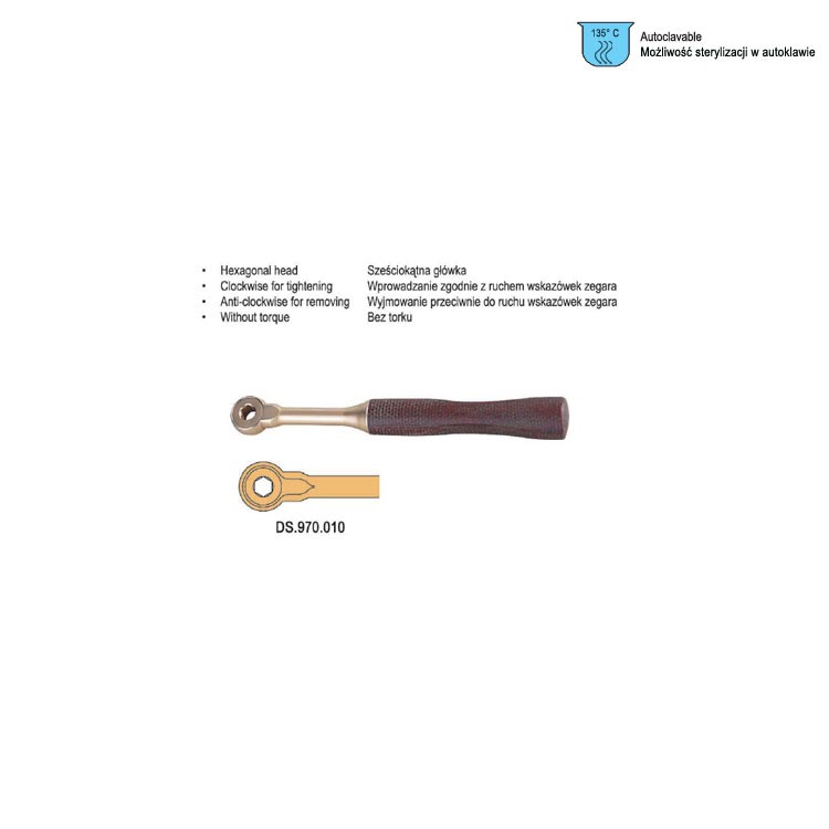 Ratchet wrench haxagonal small