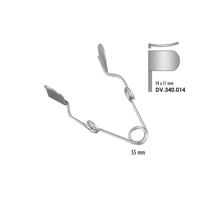 Cheek retractor small 14x11mm, 55mm