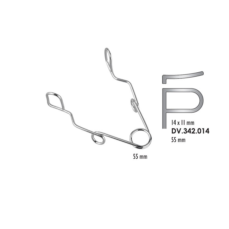 Cheek retractor small wire blade, 55mm