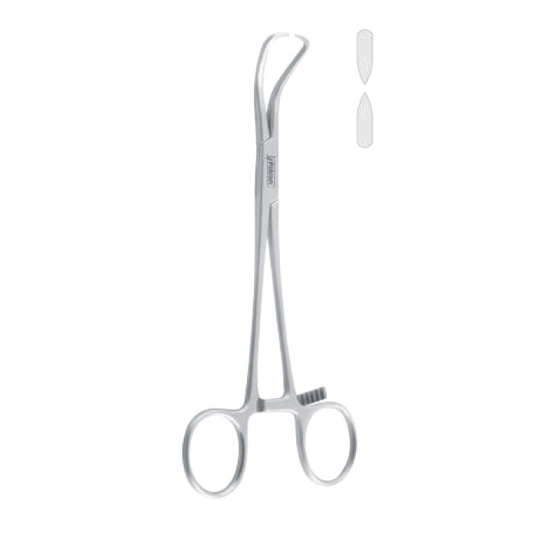 Clamp TMJ mandibular guiding Dolwick-Reich sharp 160mm