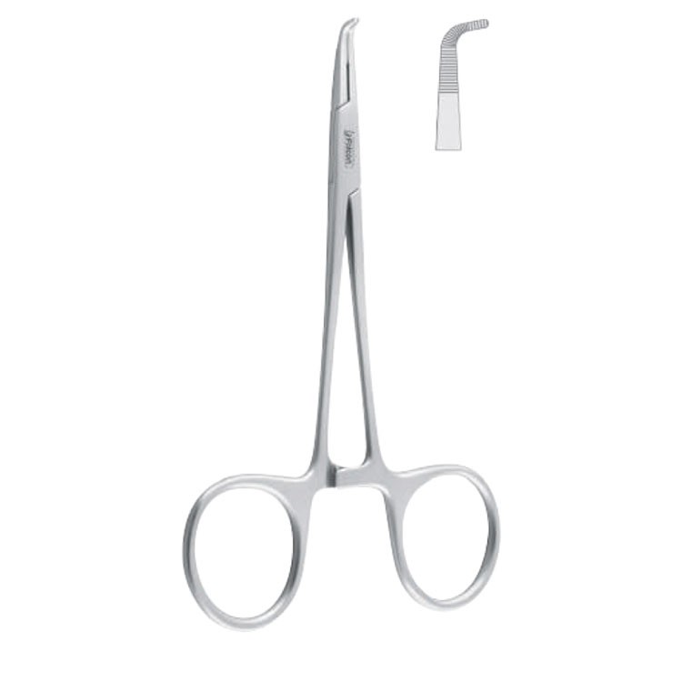 Forceps TMJ hemostatic Falcon 90° 120mm