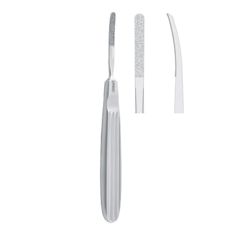 Rasp TMJ Dolwick-Reich diamond coated fig. 1, 150mm