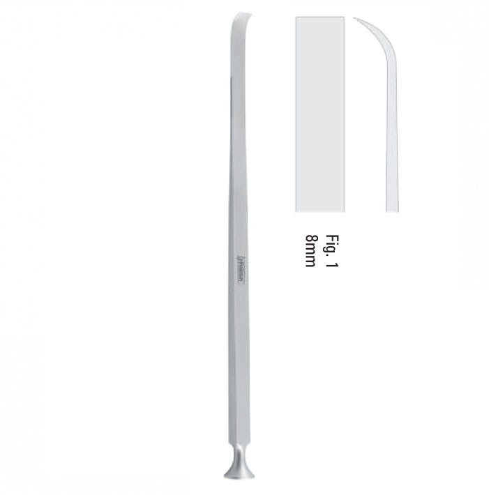 Osteotome pterygoid Hargis curved 8mm, 220mm
