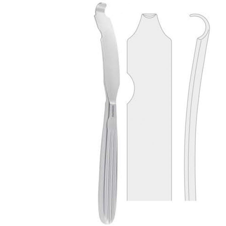 Retractor medial ramus Hargis right 195mm