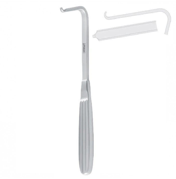 Retractor piriform rim Hargis 185mm