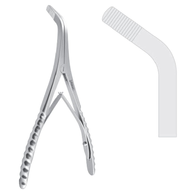 Forceps bone spreading Marchac angled 170mm