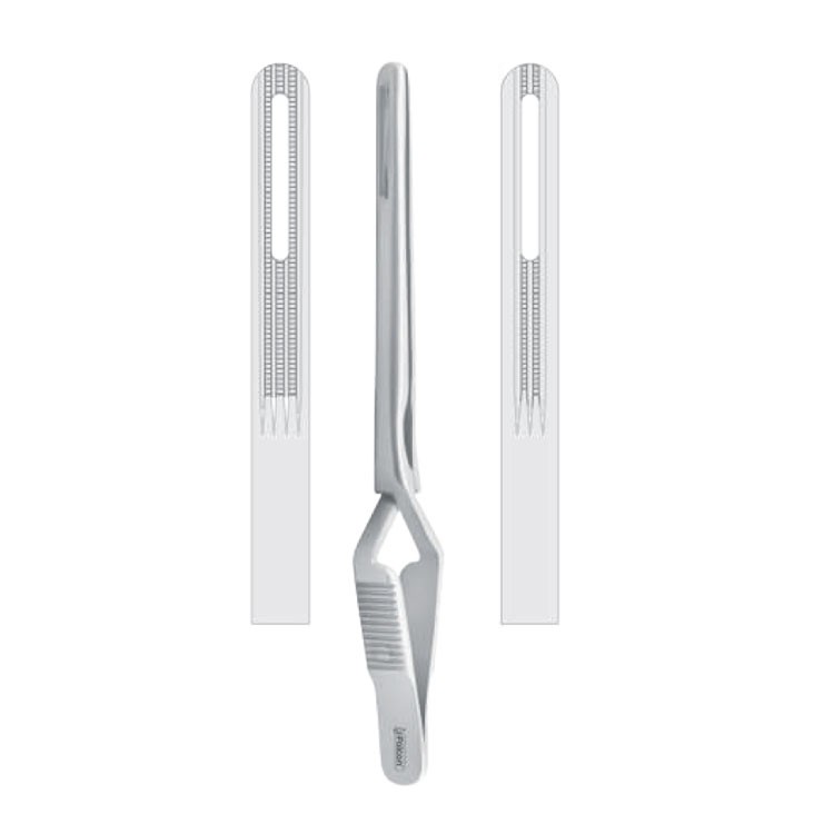 Clamp rib Obwegeser atraumatic straight 120mm