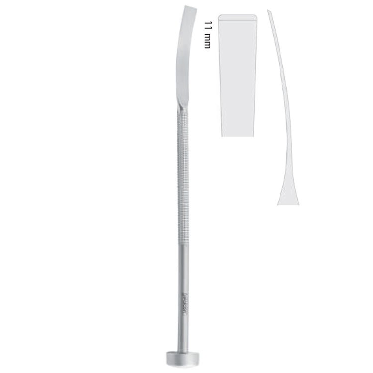 Osteotome Obwegeser elastic curved 11mm, 210mm