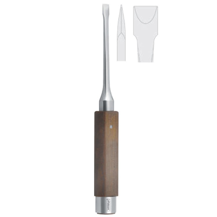 Osteotome sagittal splitting Obwegeser wedge 8mm, 220mm