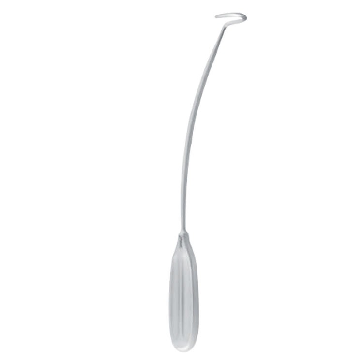 Raspatory rib Obwegeser curved shank right 300mm