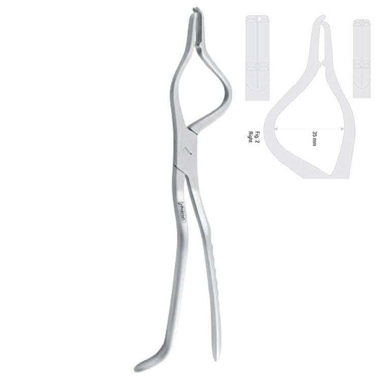 Forceps disimpaction Rowe-Epker right 240mm