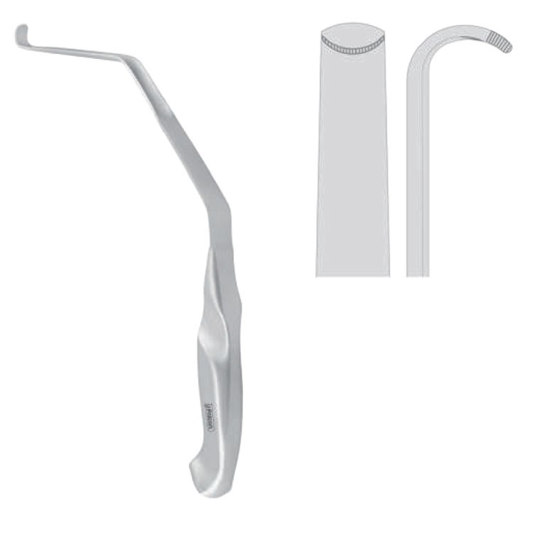 Retractor mandibular channel Steinhauser 290mm