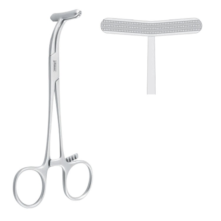 Clamp scalp Tessier atraumatic 135mm