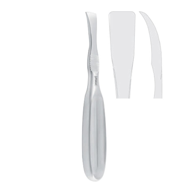 Elevator periosteal Tessier sharp curved 12mm, 205mm