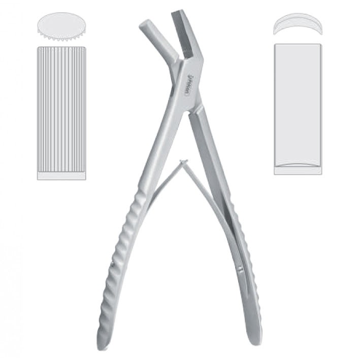 Forceps bone bending Tessier 220mm