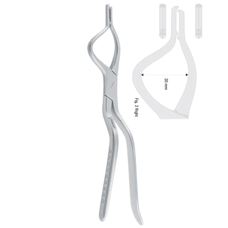 Forceps disimpaction Tessier child right 220mm