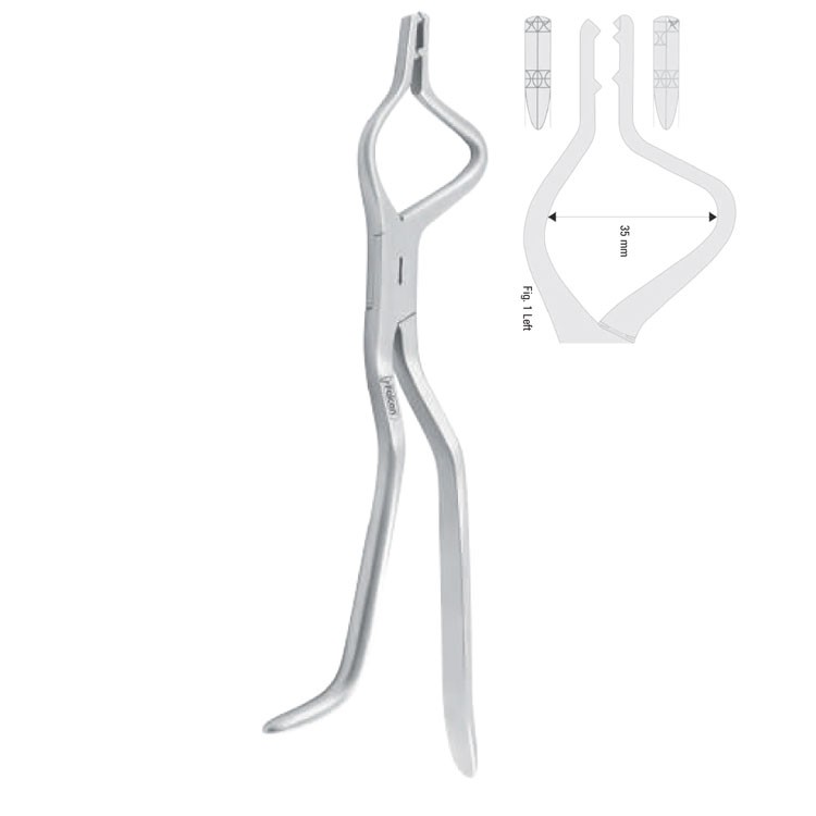 Forceps disimpaction Tessier adult left 230mm