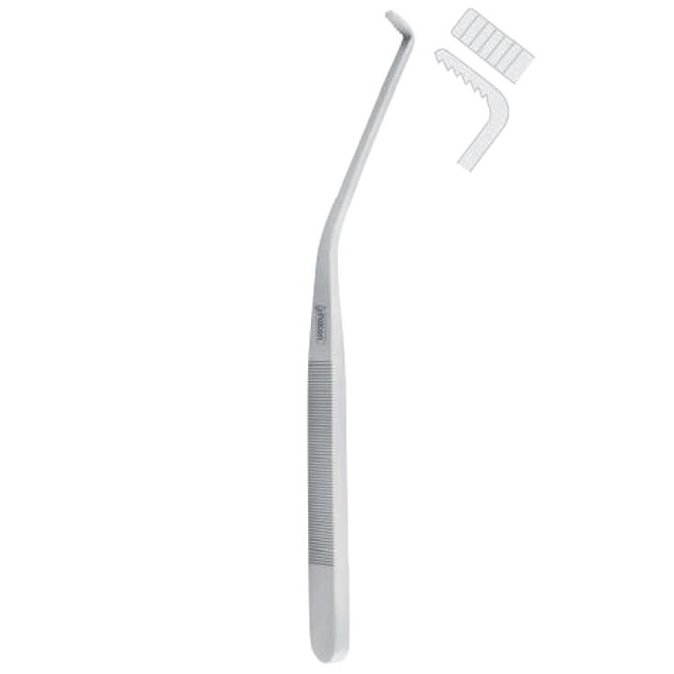 Hook bone Tessier serrated 185mm