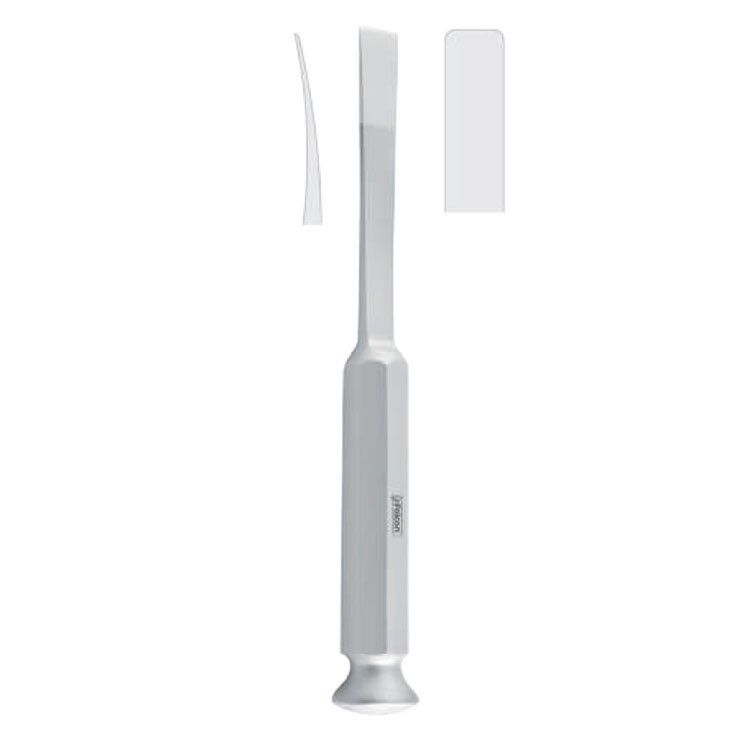 Osteotome bone graft Tessier curved 6mm, 200mm 
