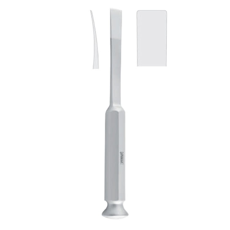 Osteotome bone graft Tessier curved 10mm, 200mm 