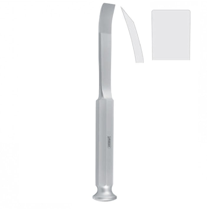 Osteotome bone graft Tessier curved 15mm, 200mm 