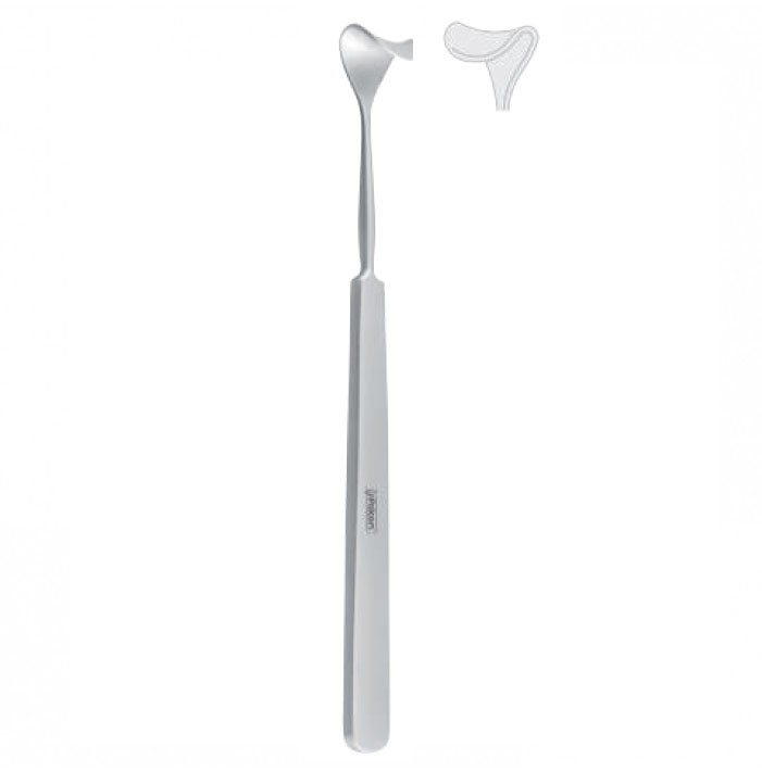 Retractor orbital/eye lid Tessier 10mm, 150mm