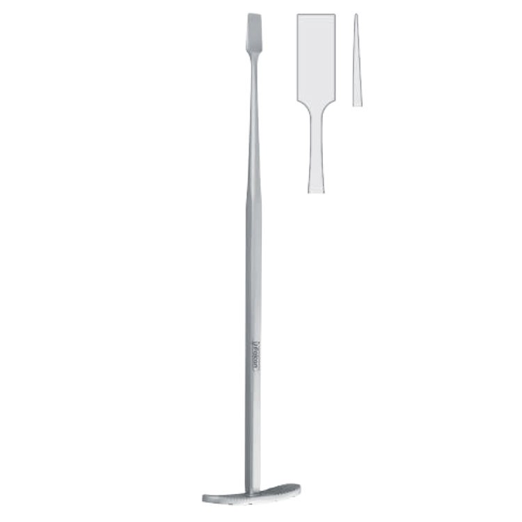 Osteotome maxillo facial Dunn-Dautrey straight 6mm, 165mm