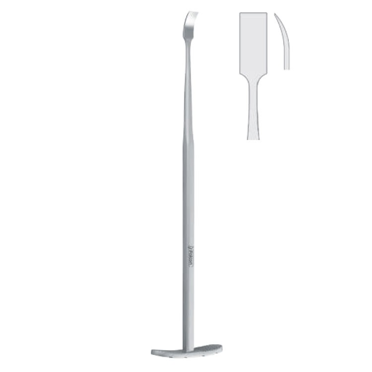 Osteotome maxillo facial Dunn-Dautrey slightly curved 4mm, 170mm