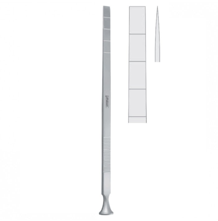 Osteotome maxillo facial Epker straight 8mm, 180mm