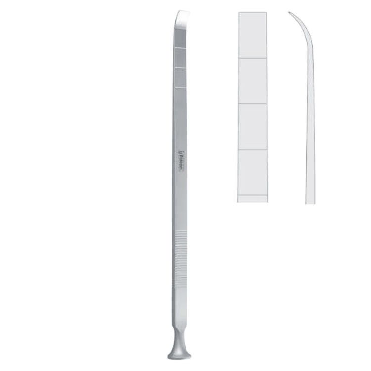 Osteotome maxillo facial Epker more curved 4mm, 180mm