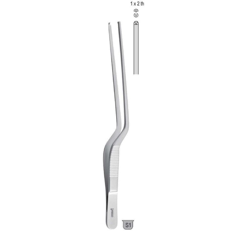 Forceps nasal tissue Jansen-Gruenwald 1x2th bayonet 200mm
