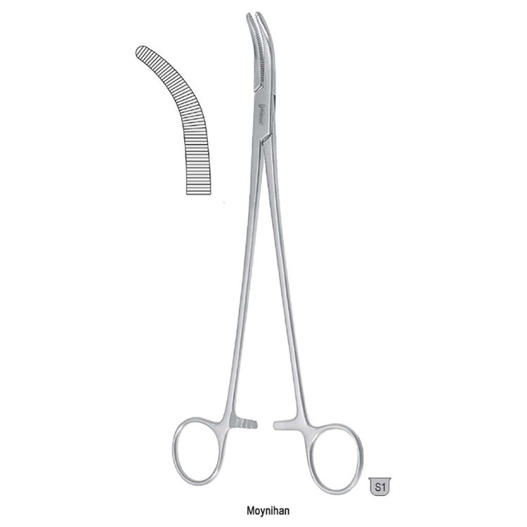 Forceps artery Moynihan curved 230mm