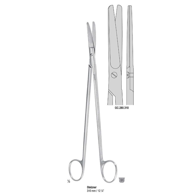 Scissors Rectal Stelzner straight 310mm