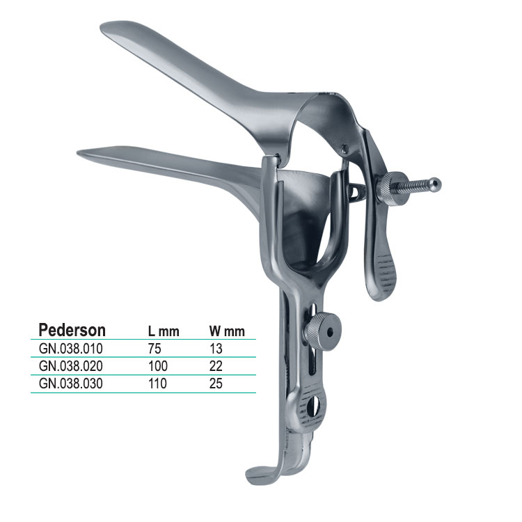 Specula vaginal Pederson 75x13mm