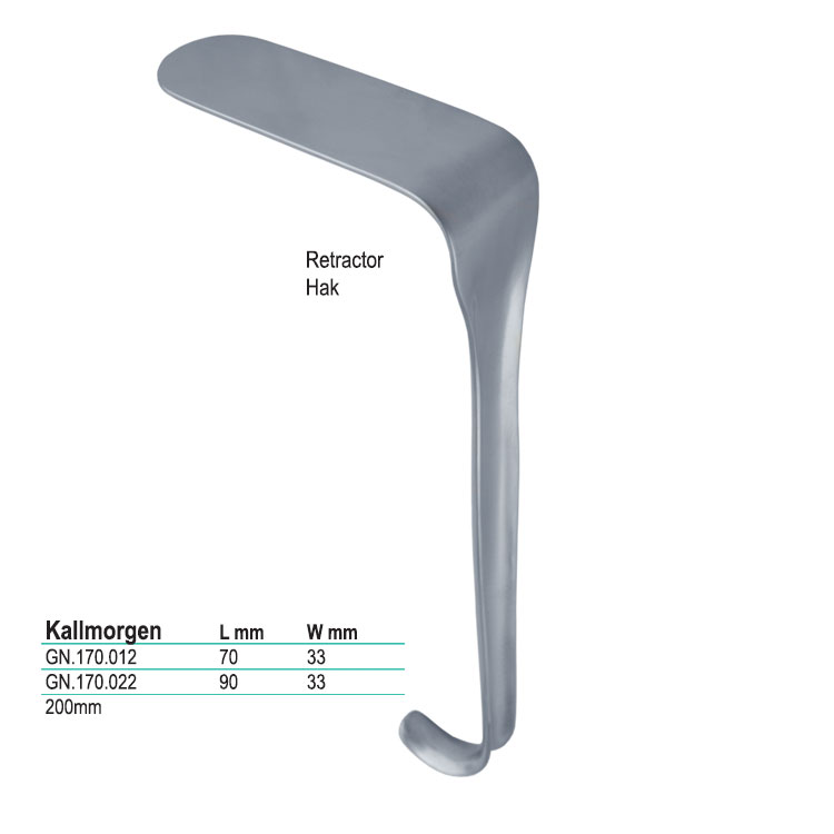 Retractor vaginal Kallmorgen 80x37mm, fig. 1