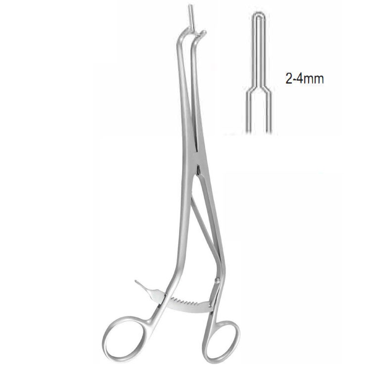 Specula endocervical Kogan with ratchet 3mm, 240mm