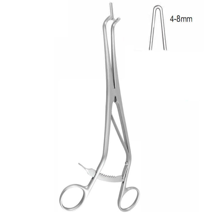 Specula endocervical Kogan with ratchet 4mm, 240mm