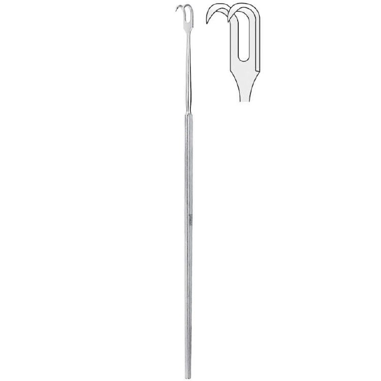 Hook Simon 2-prongs sharp 220mm