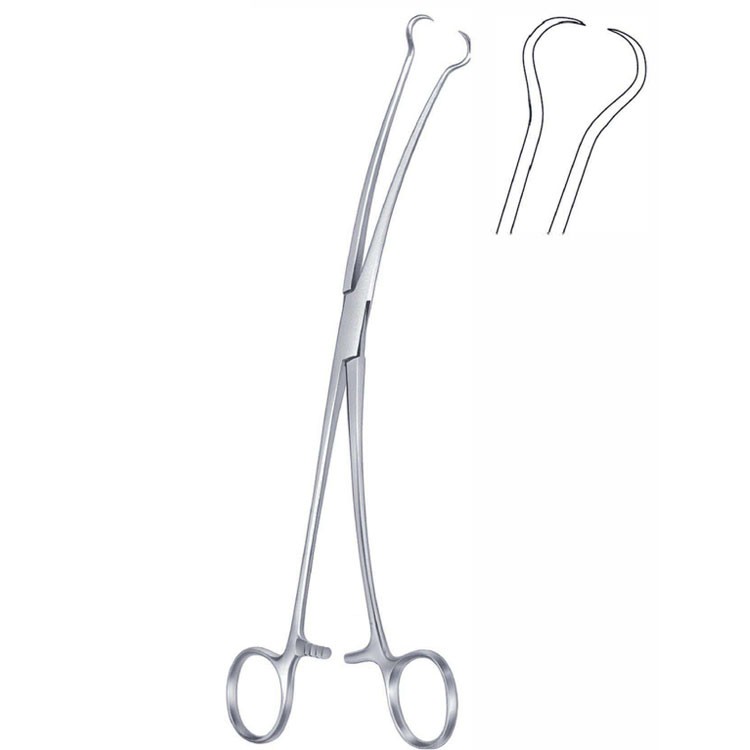 Forceps teneculum Skene 1x1th sideways 240mm