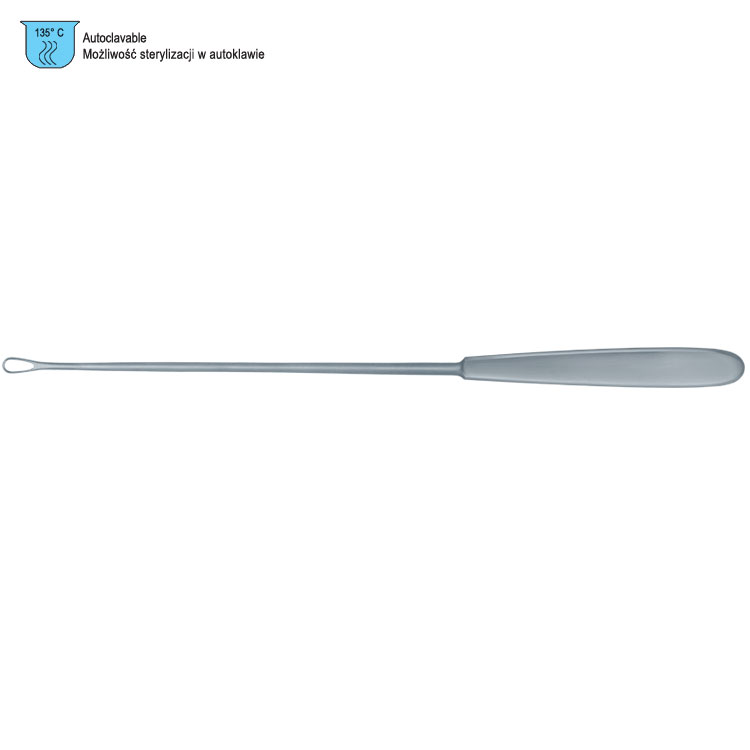 Curette uterine Sims malleable sharp fig.00/5x255mm