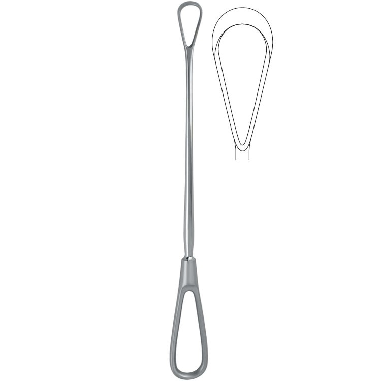 Curette uterine Bumm malleable blunt fig.1/18.0x290mm