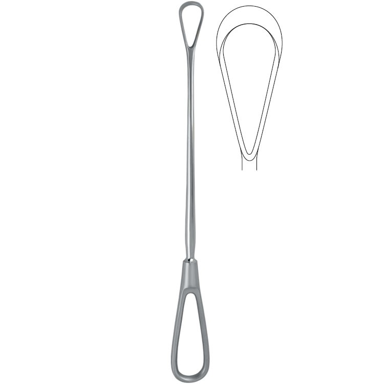 Curette uterine Bumm malleable blunt fig.3/21.5x290mm