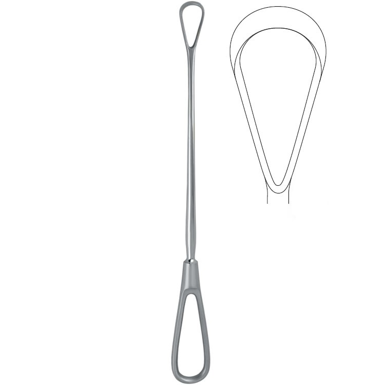 Curette uterine Bumm malleable blunt fig.6/28.5x290mm