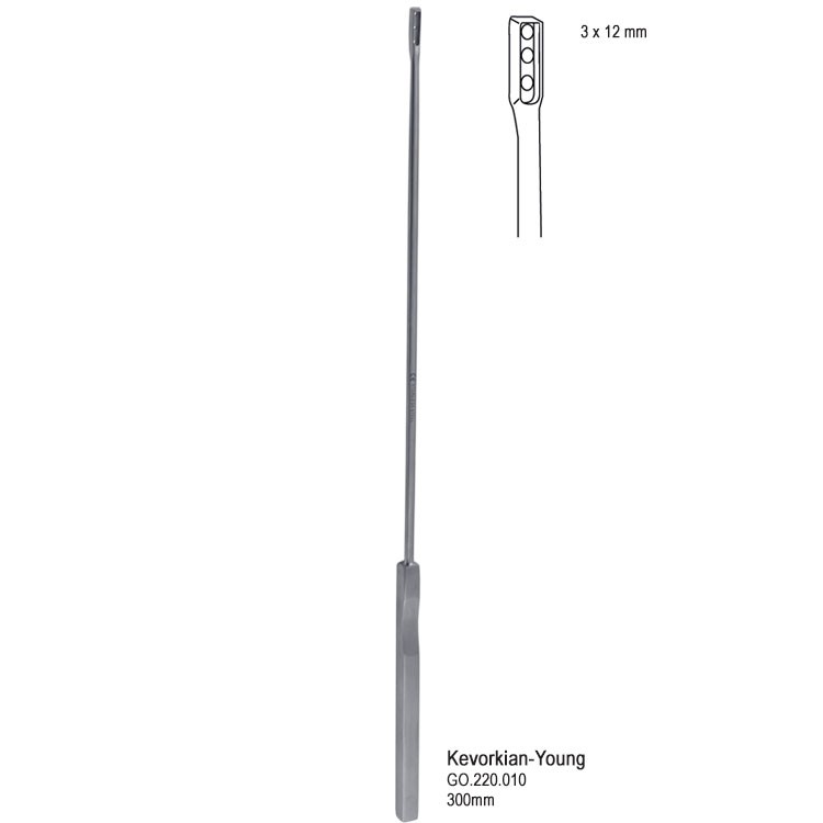 Curette endocervical Kevorkian-Younge rigid with basket 305mm