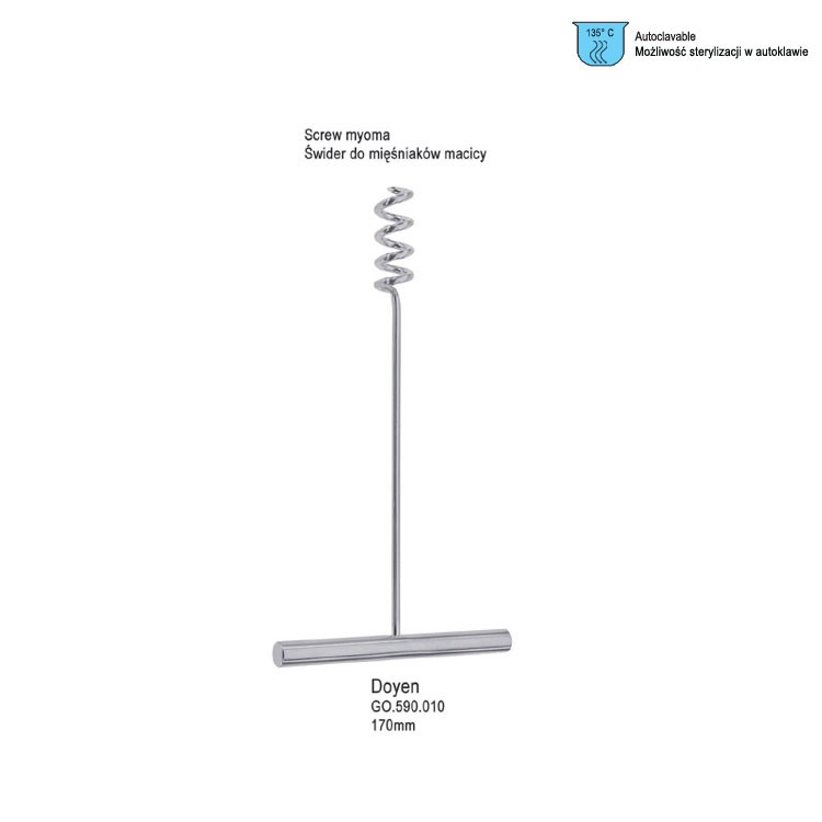Screw myoma Doyen T-handle 170mm