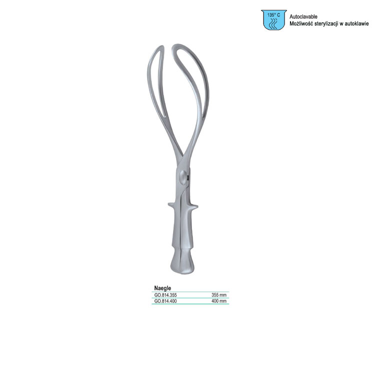 Forceps obstetric Naegle 355mm