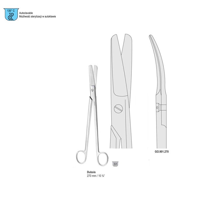 Scissors decapitating Dubois cur. 270mm