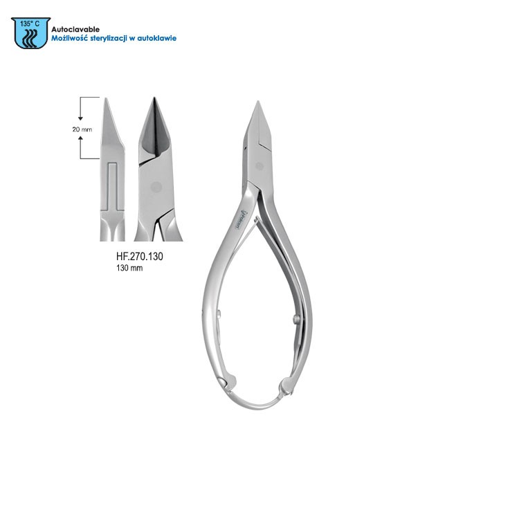 Professional-Line Nail Nipper with lock 130mm