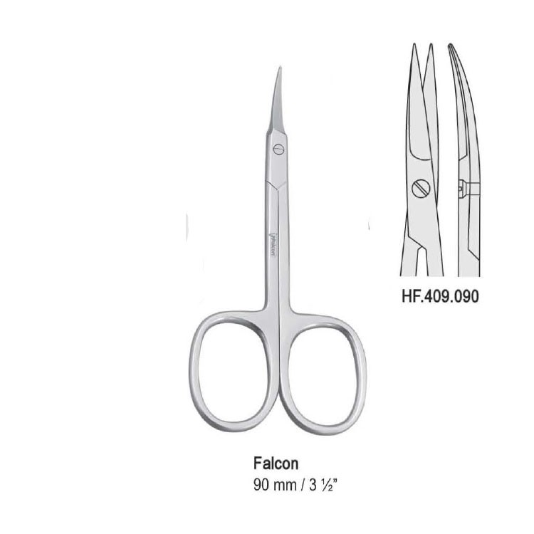 Scissors cuticle curved 90mm