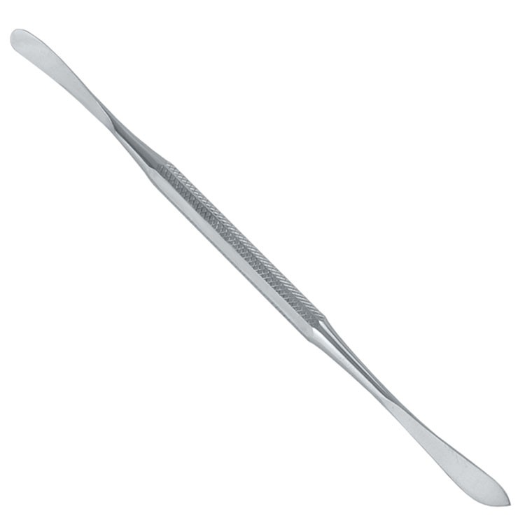 Nail spatula double ended curved blades